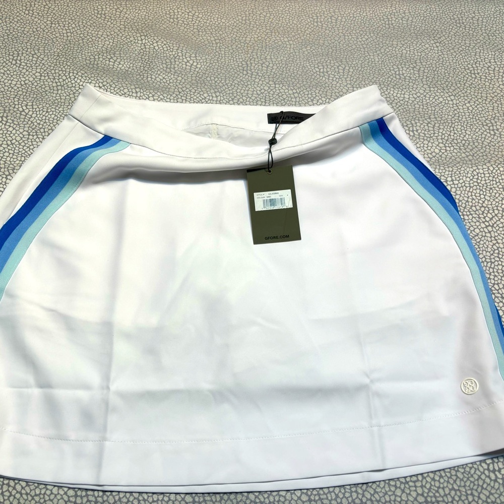 G/FORE Women's White Skort with Blue Accents